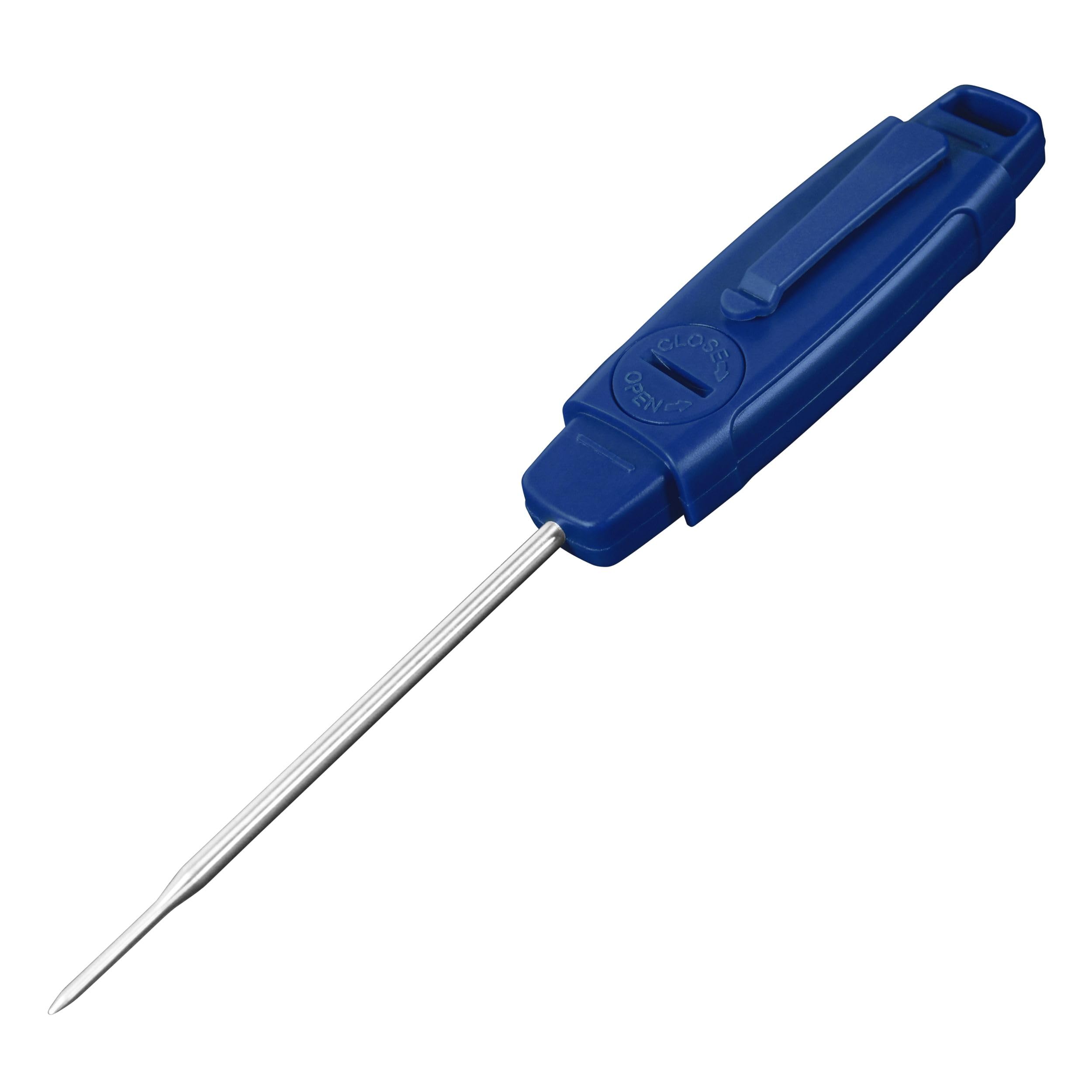 Escali DHP3 Termómetro Digital de Cocina Gourmet, Termómetro de Cocina y Barbacoa, Certificación NSF, Impermeable, Sonda de Temperatura de -40° a -232° C, Azul Marino, 19,7 x 2,5 x 1,3 cm
