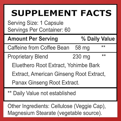 Miniatura 6 de Extreme Energy - Potentes píldoras energéticas para mujeres y hombres, dura de 6 a 10 horas sin choques ni nerviosismo, suplemento energético 100%