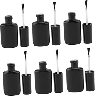 10 Pçs Garrafa De Amostra De Loção Suporte Quadrado Recipientes De Amostra Recipientes De Cosméticos Tubo De Amostra De Nail Art Garrafas De Unhas Vazias Garrafa De Amostra De