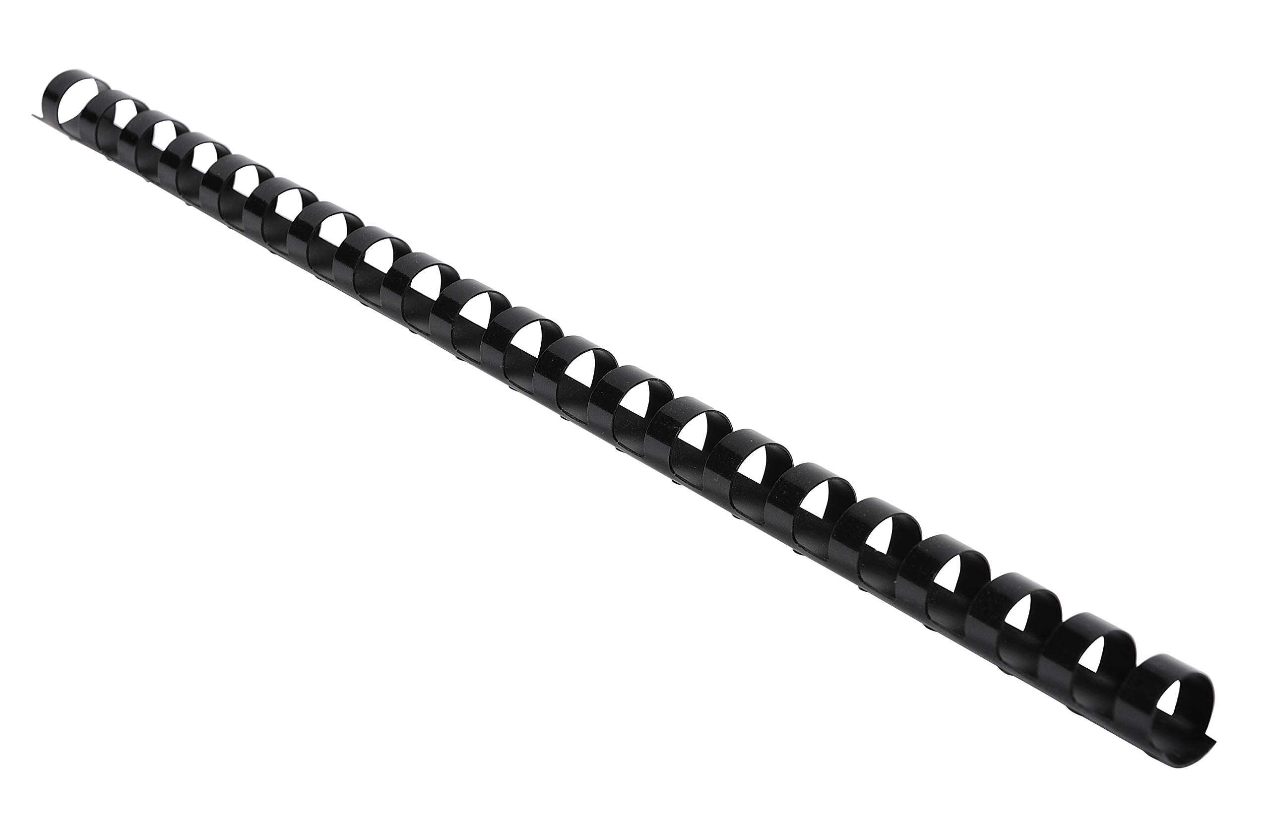 Exacompta - Réf. 75401E - Boîte de 100 reliures spirales en PVC noir 12 mm - permet de relier 65 à 90 feuilles de 80g format A4 ou A3 paysage - convient pour tout type de machine à relier à anneaux