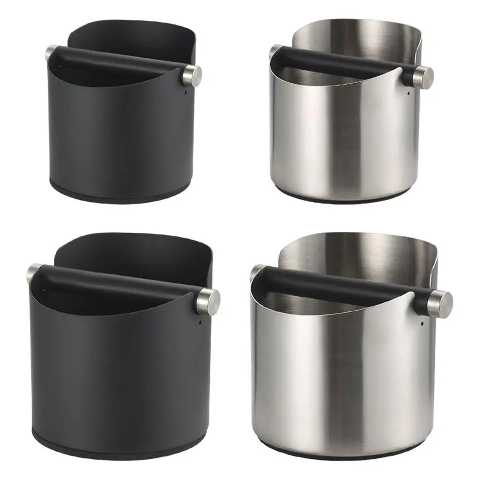 Recipiente for posos de café, utensilios estilo barista, contenedor residuos for el hogar, la cocina y oficina, accesorios for cafeteras para Café(Black S)
