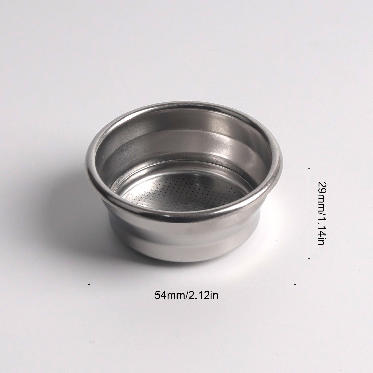 IKAPE Cestello Filtro Per Espresso 54 Mm – Acciaio Inox, Capacità 16-18g, Taglio Laser – Compatibile Con Macchine Breville/Sage (BES870/878/880)