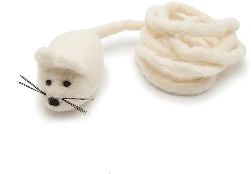 Miniatura 7 de Glaciart One Juguete de fieltro para gatos – Enriquecimiento suave y mullido 100% lana natural – Juego de juguetes interactivos para gatos – Seguro