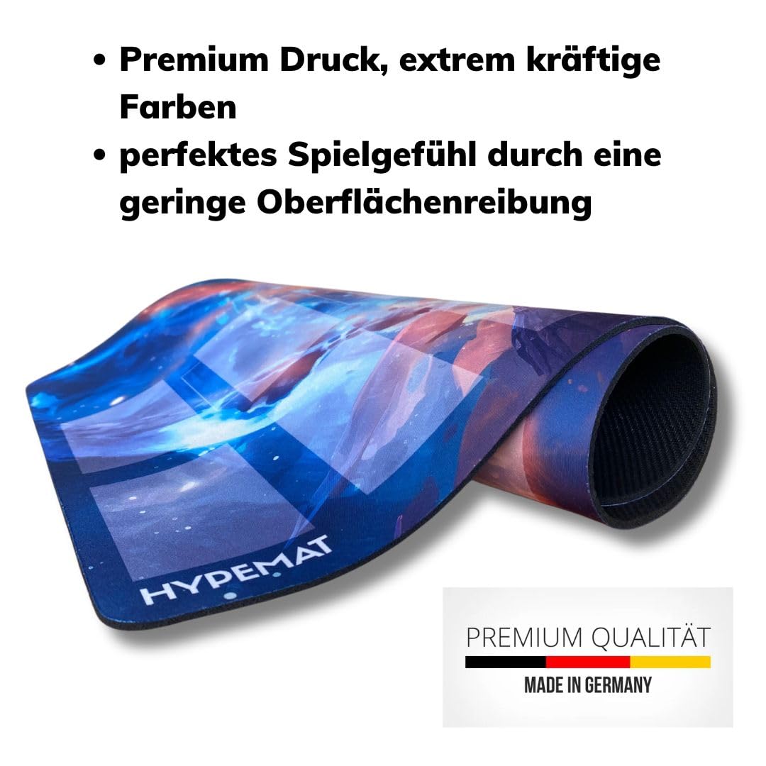 Playmat für das Yugioh TCG Playmat-2 Spieler Spielmatte [Premium] + gratis Tasche (Cyber Fusion - 2 Spieler)