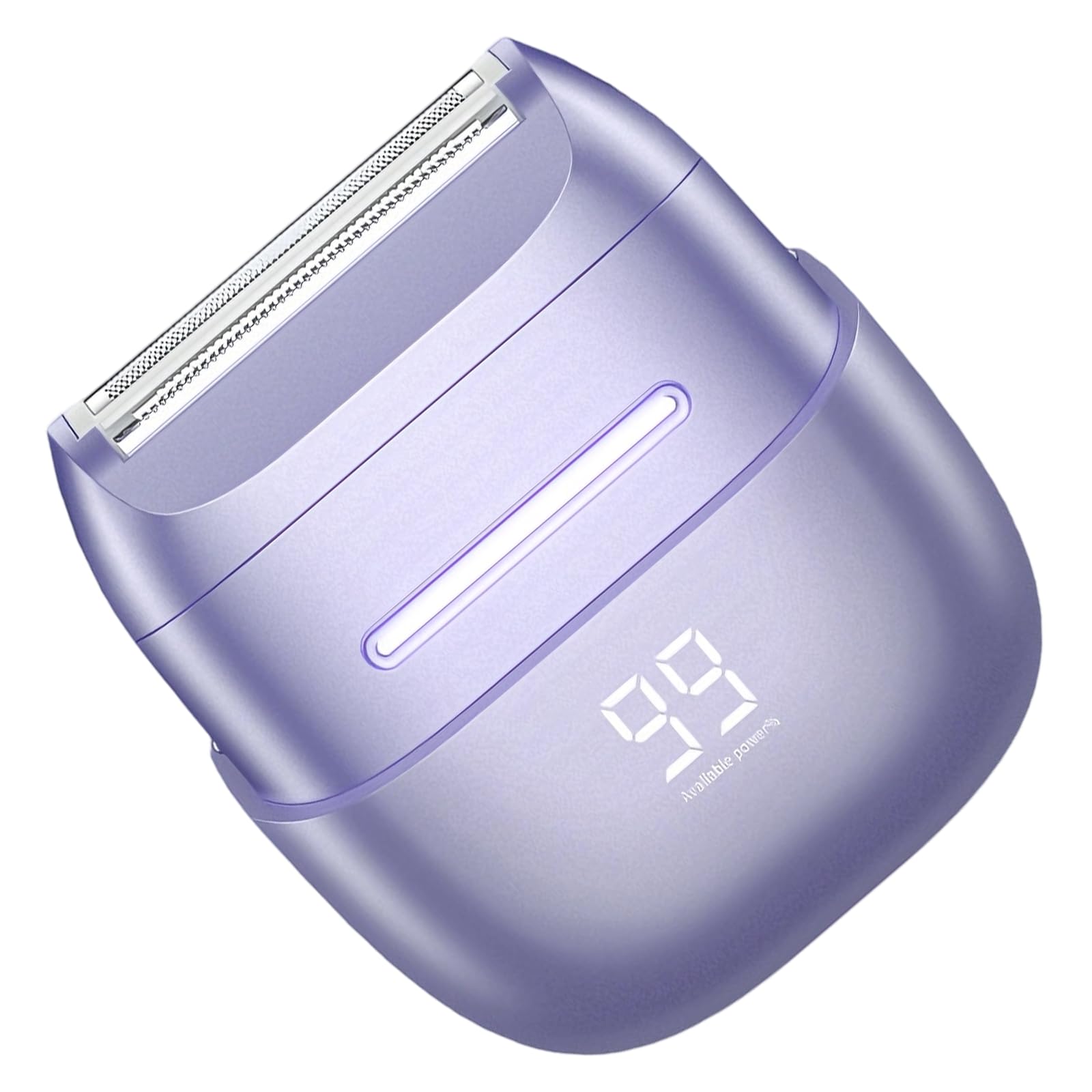 Elektrorasierer für Damen für Beine, kabelloser Rasierer mit hautfreundlicher Folie, Bikini-Trimmer für Frauen, mit LED-Display, Type-C-Laden, sanfte Rasur für unterwegs