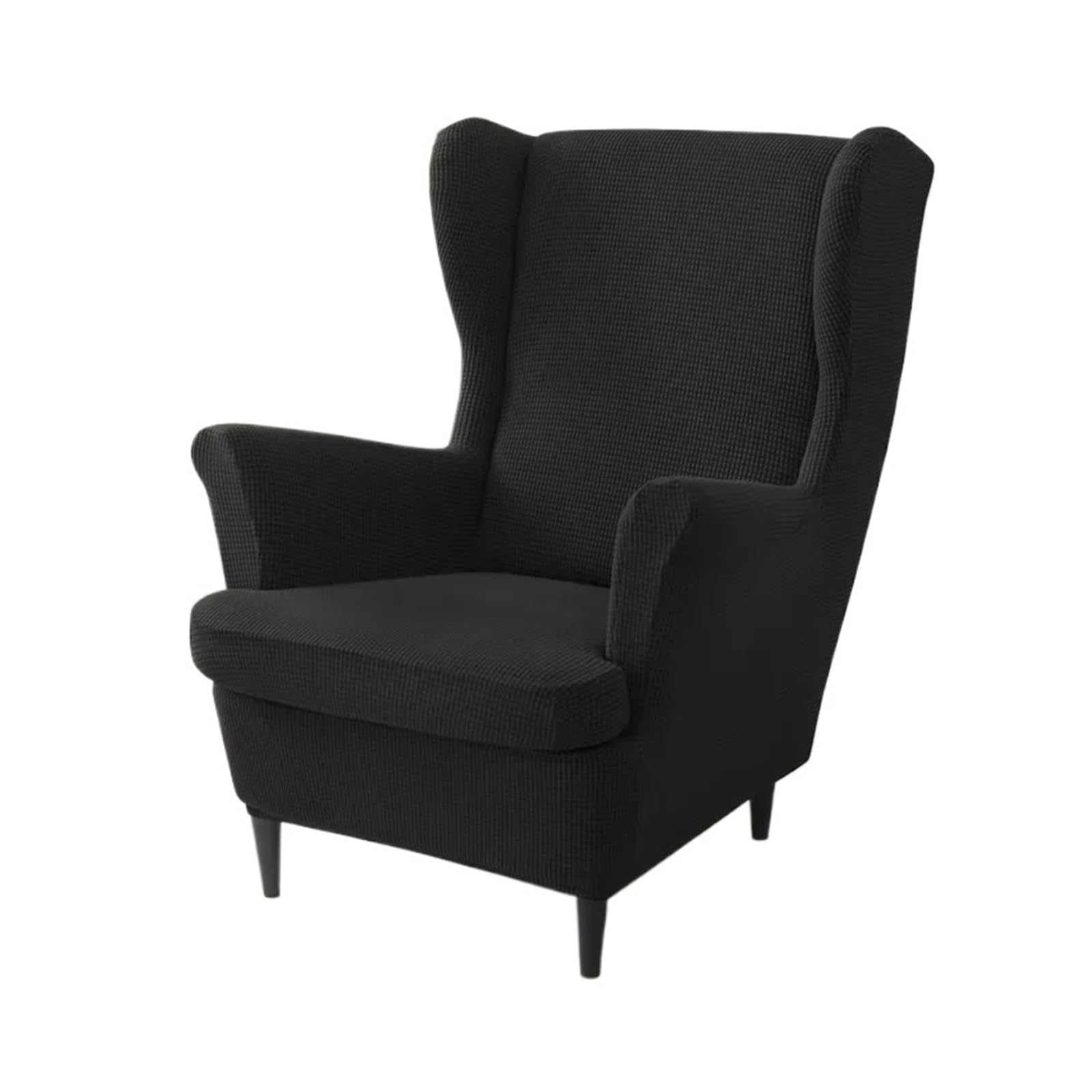 GCYEIDMA Wing Chair Slipcover Wing Chair Cover Stretch Wingback Armchair Covers Solid Color Relax Sofa Slipcovers with Seat Cushion(A17 Wingchair Cover)