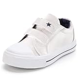 Toddler Boys & Girls Shoes Kids Canvas Sneakers with Cartoon Dual Hook and Loops