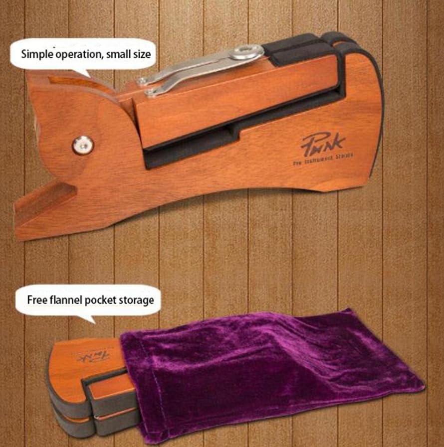 Luminexia Stand Chitarra,Supporto per Chitarra,Porta Chitarra da Terra,Supporto per Chitarra per Chitarra Acustica e Chitarra elettrica,Supporto per Chitarra Classica e Occidentale,Solid Wood