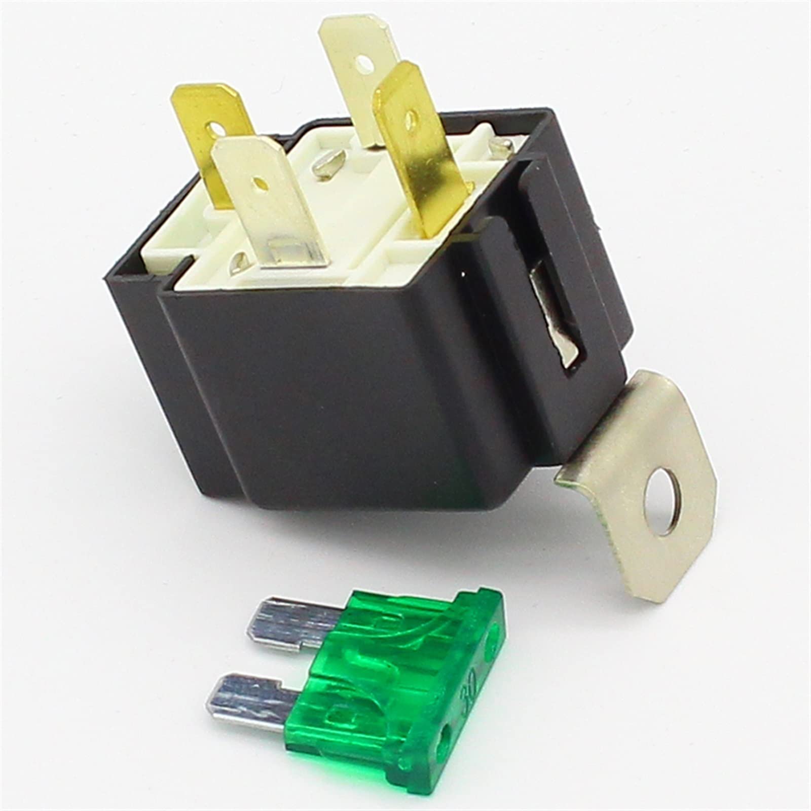 Accessori elettronici Relè Relè automatico a 4 pin 30A di alta qualità con fusibile, relè tensione bobina 12VDC