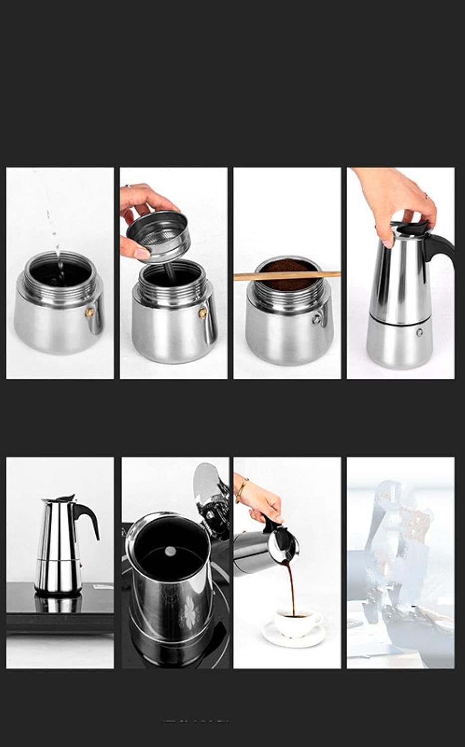 Coffee Maker Press Coffee Maker With Stainless Steel Coffee Pot, Household Coffee Pot, Hand Coffee Pot-450Ml