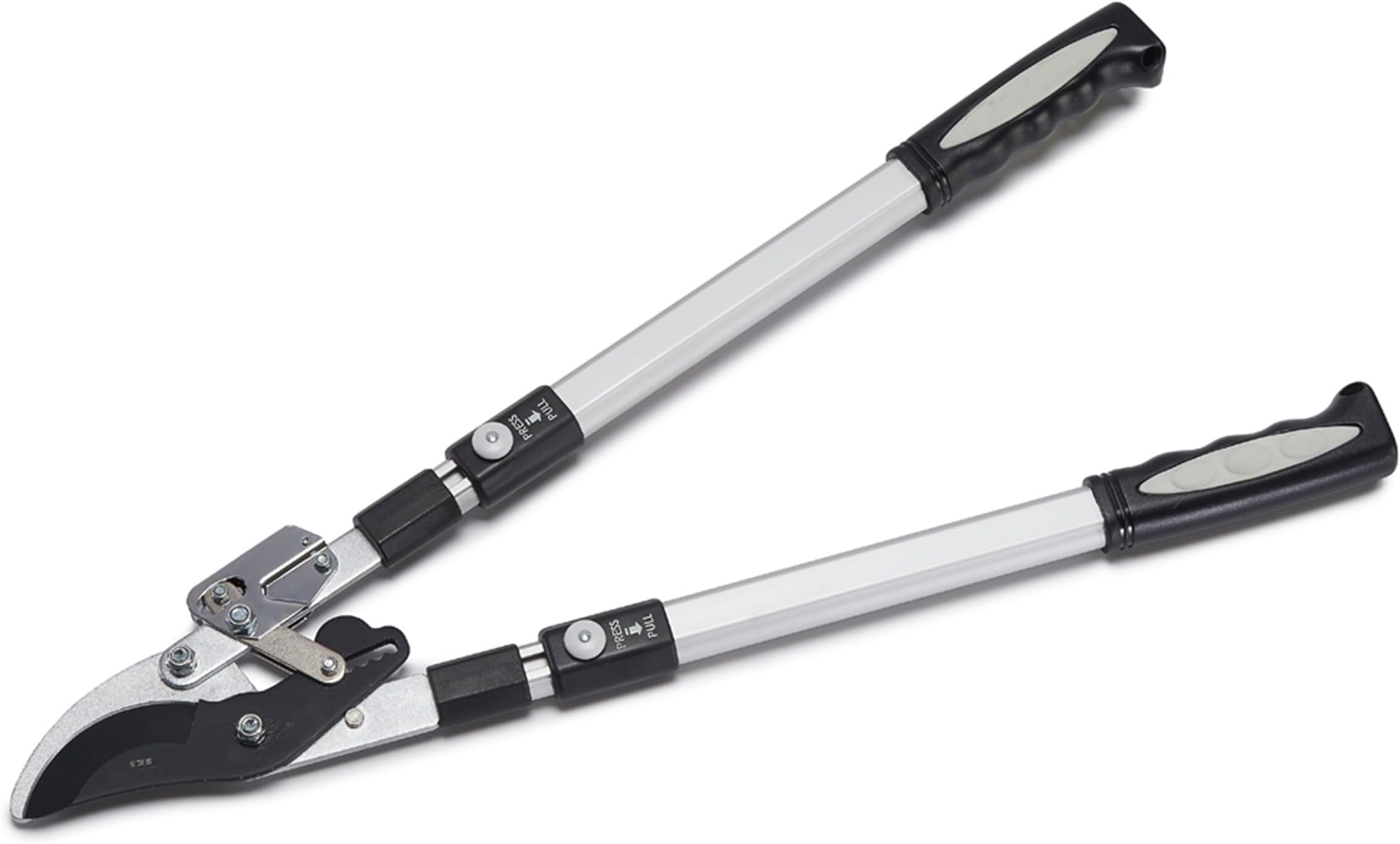 Tree Trimmer Loppers - Double Ratcheting Bypass Pruners - Extendable 26" - 40" Long Handles - Loppers for Tree Trimming Heavy Duty by Kings County Tools