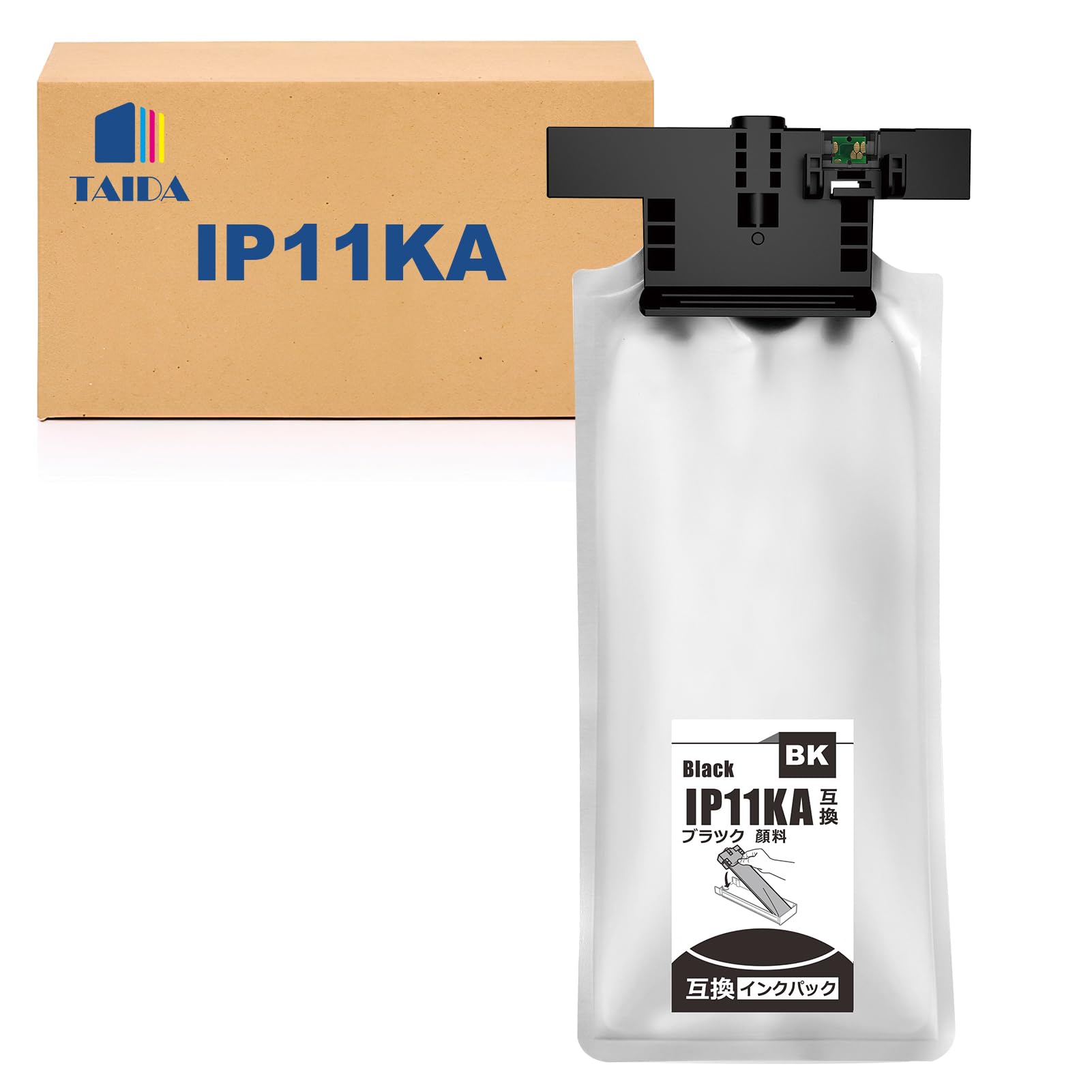【開封・未使用】エプソン IP11 IP11B 顔料 大容量 互換インクパック Amazon.co.jp: 【TAIDA】IP11KA IP11 IP11A EPSON用 互換インク
