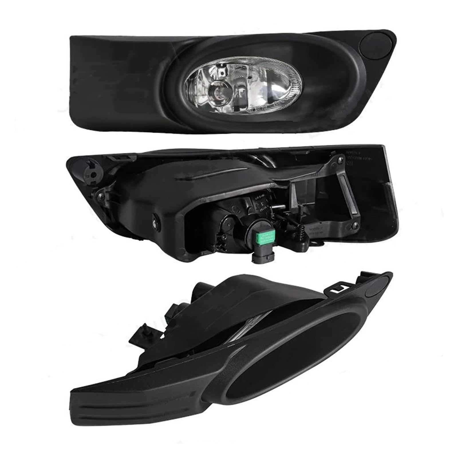Para Fit Para Jazz Para Shuttle 2011-2016 Faros Antiniebla Halógenos Para Parachoques Delantero De Coche Luces Diurnas LED DRL Faro Antiniebla Trasero Led Impermeable(LED Yellow)