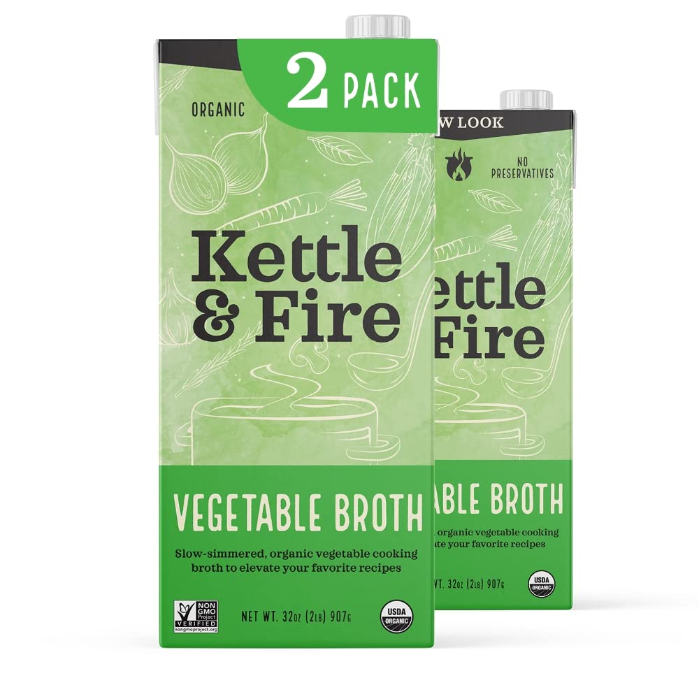 Vegetable broth by Kettle and Fire fresh vegetables soup