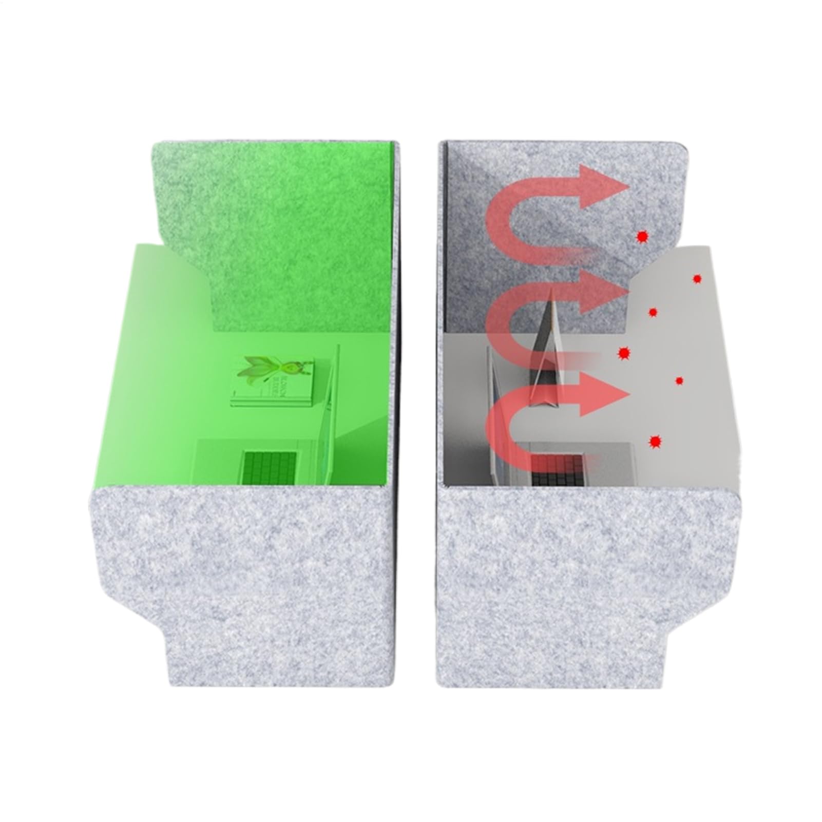 Panel Divisor de Escritorio Escudo de Exámenes Fácil de Material Escolar | Separadores para Exámenes en el Aula de Clase Para Escuela Biblioteca Sala de Estudio Dormitorio Mesa y Escritorio