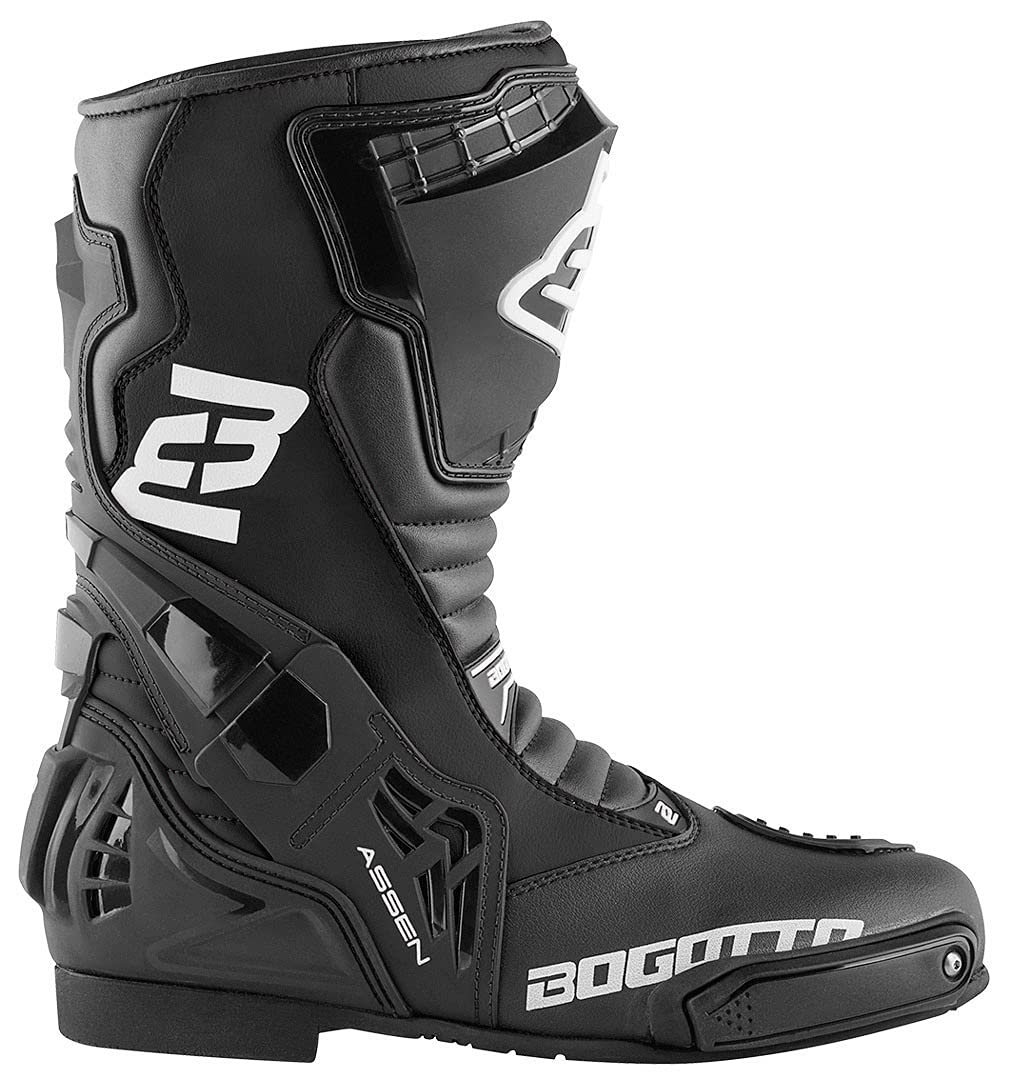 Bogotto Assen Motorradstiefel, schwarz, 42