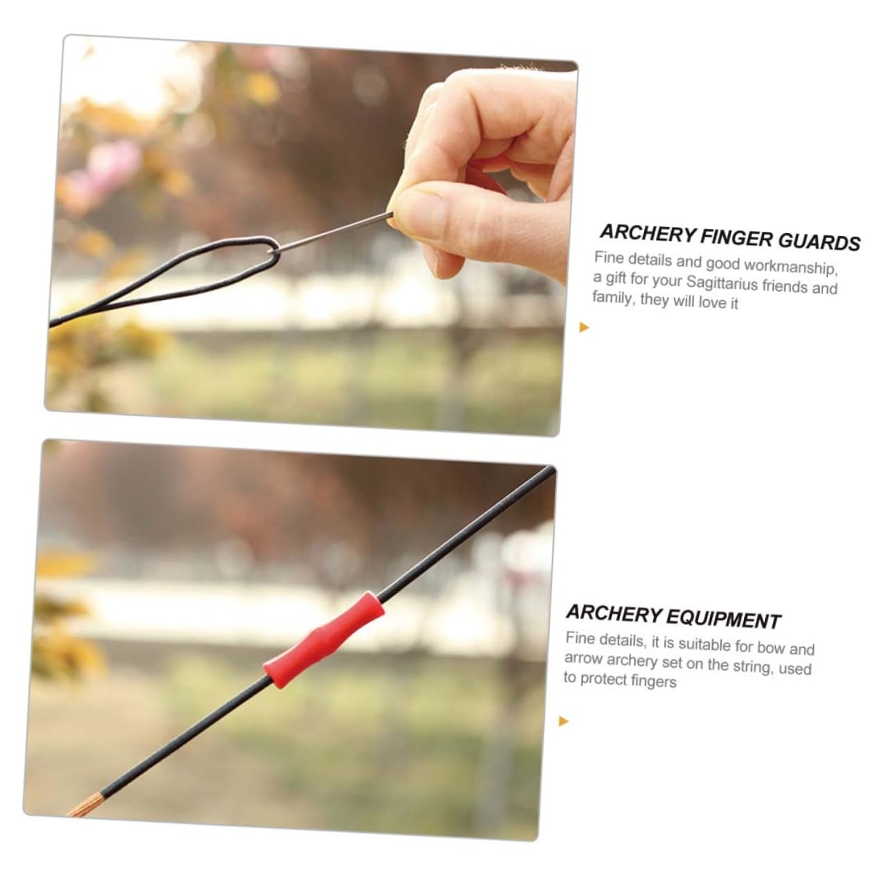 BIUDECO 5 Sets Archery Finger Saver Silicone Bowstring Protector Finger Cover for Archers