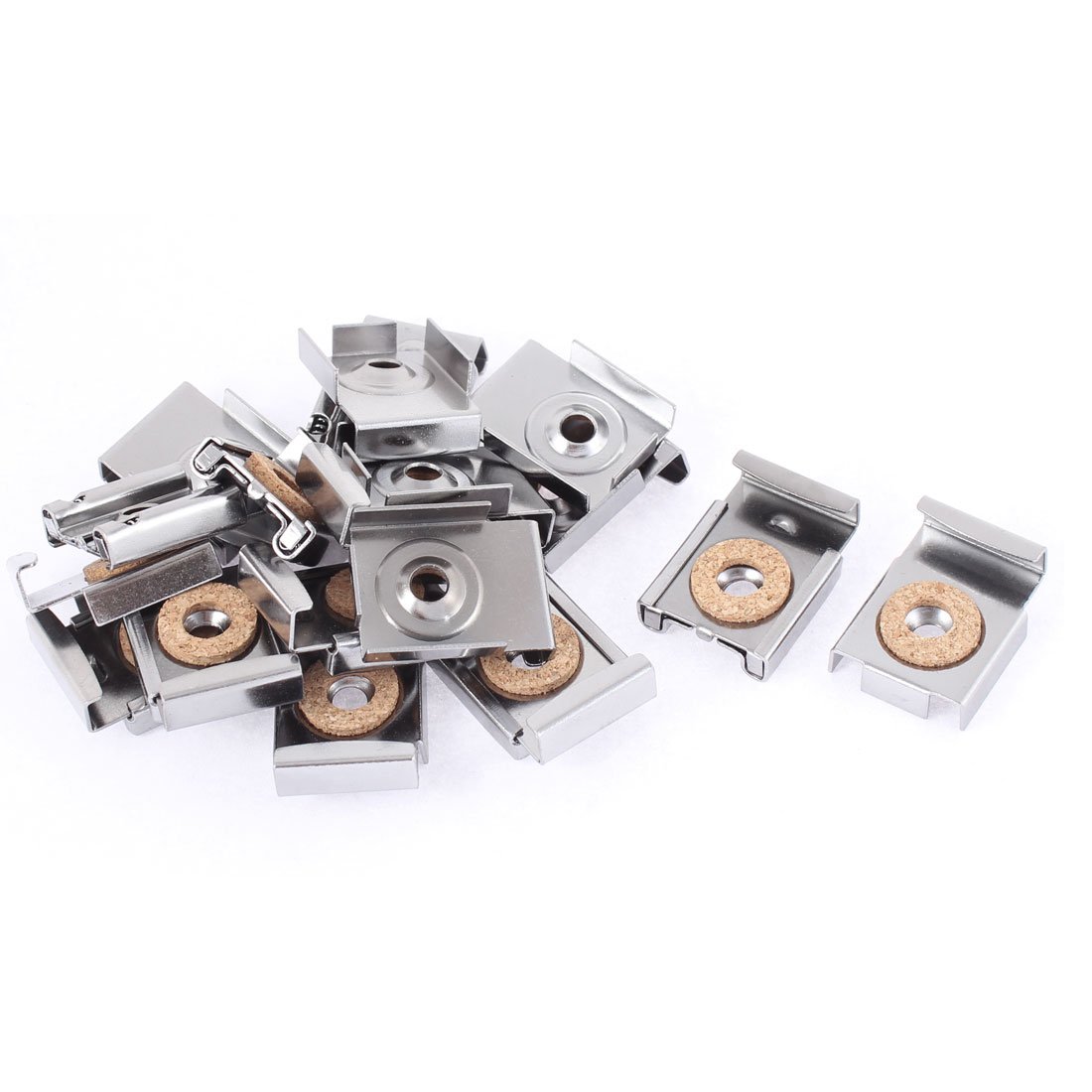 uxcell Adjustable Wall Hanging Mount Mirror Clip Brackets 5 Sets