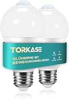 Torkase E27 LED Mozgásérzékelős Izzó 13W (100W helyett) - 5000K Hideg Fehér, 1100 Lumen, Lépcsőhöz, WC-be, Kertbe, Erkélyre, Garázsba - 2 db 1