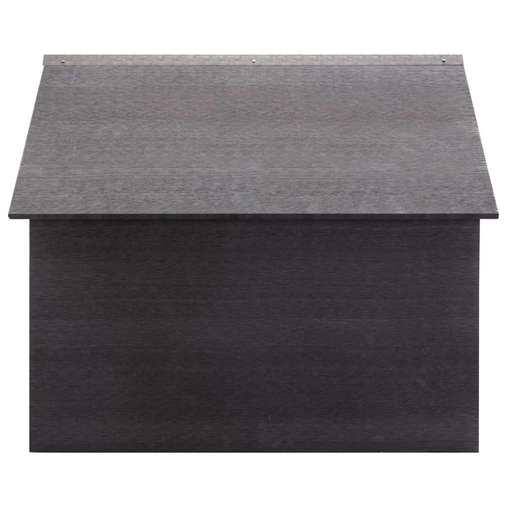Robot cortacésped garaje gris 80 x 80 x 70 cm WPC cortacésped protección para estación de carga jardín refugio resistente a la intemperie duradero