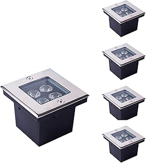 AFGZQ Luz LED empotrable de bajo Voltaje 4W, Paquete de 5 focos empotrables externos IP67 a Prueba de Agua, Multicolor, 6 Colores (Color : Luz Azul, Size : 85-265V)