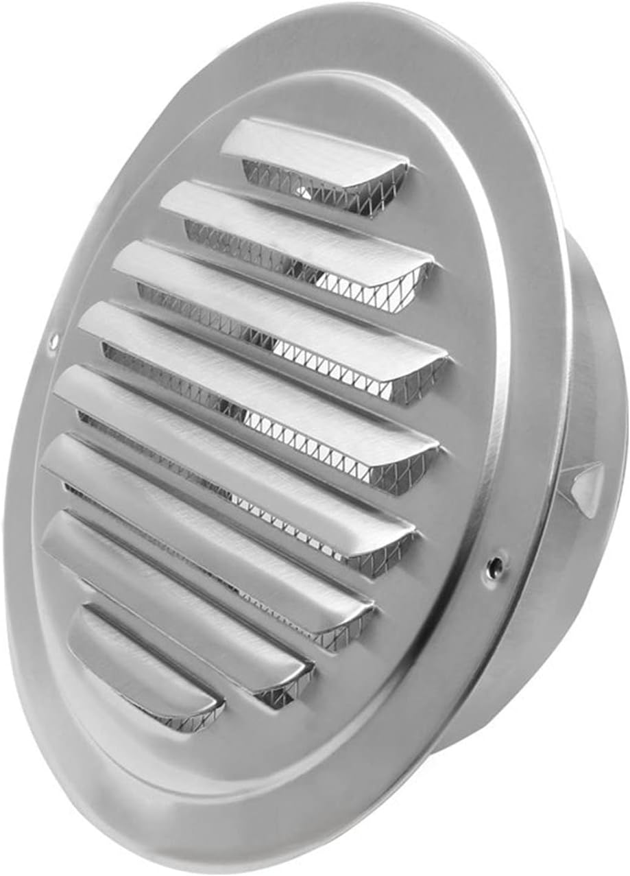 Coufce Stainless Steel 6 Inch Soffit Vent, Louvered Grille Cover Vent