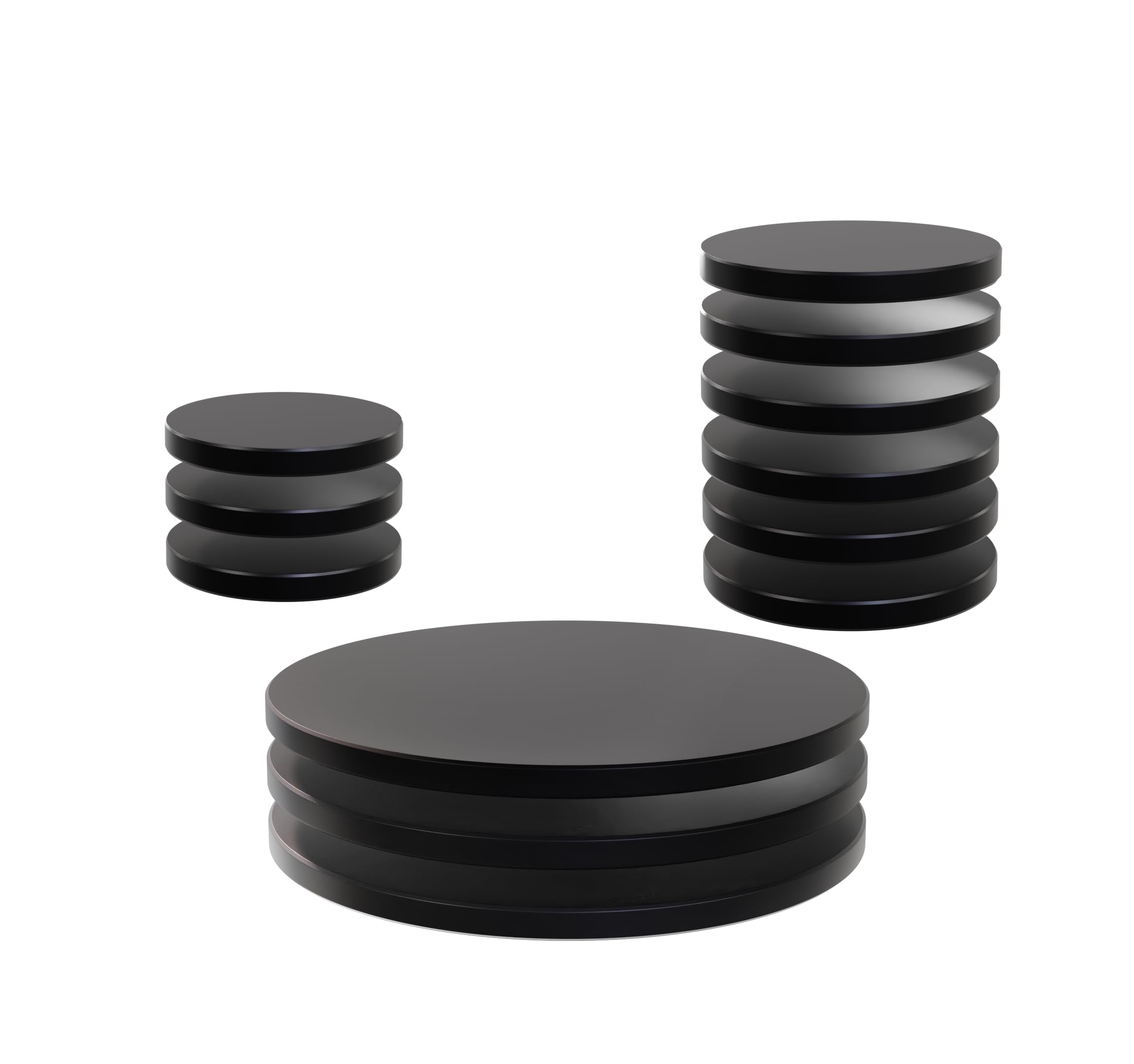 WizKids Bases (Black, Plastic) - Tabletop Gaming Accessory - 12 Count - Teen, Adult