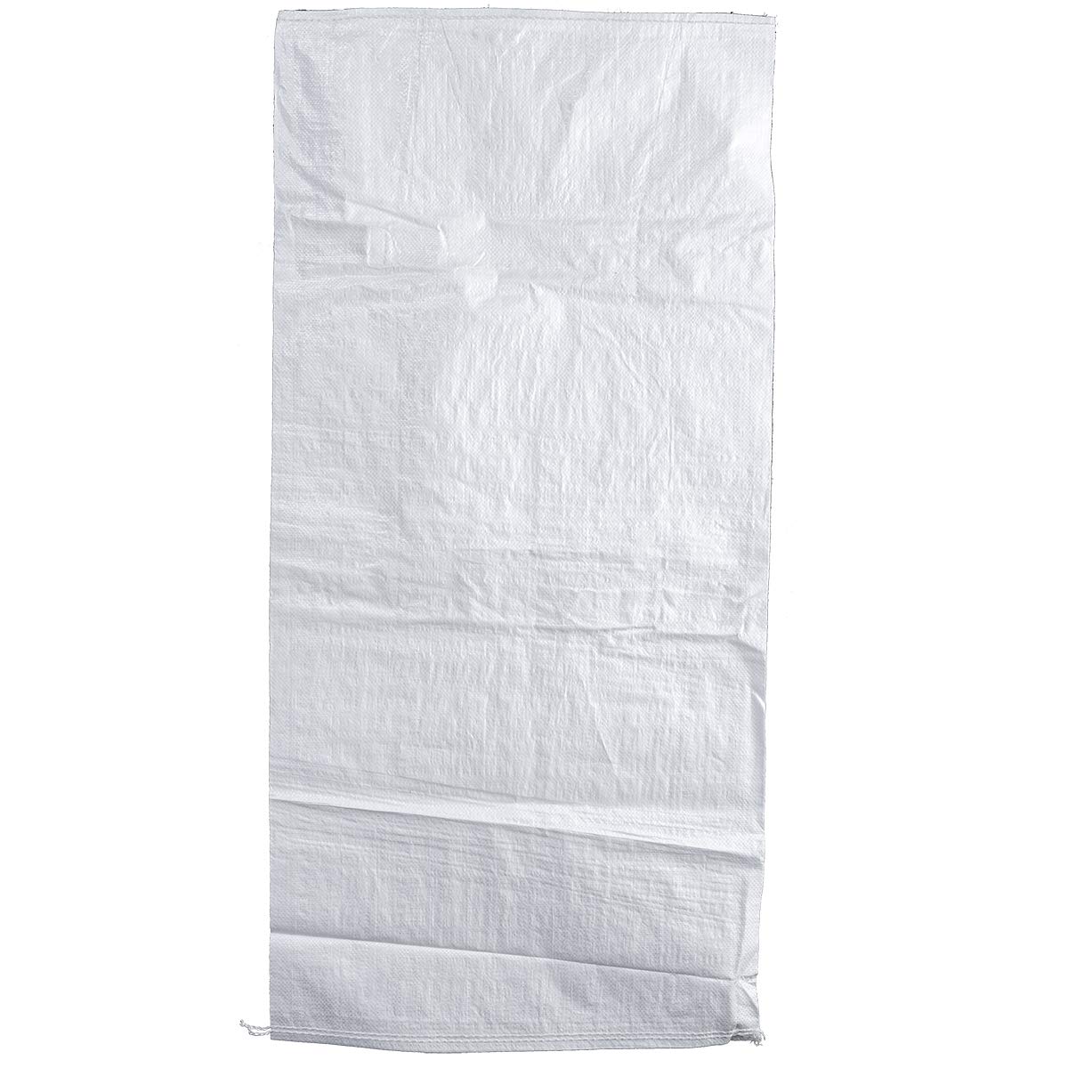 HaGa® Saco de tela 65 x 135 cm – 50 unidades, resistente de polipropileno, saco de cereales, color blanco