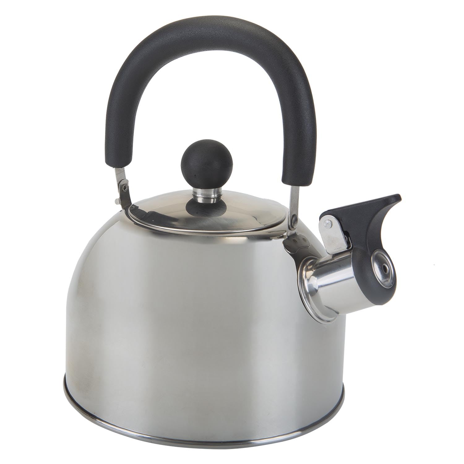 VFM e-Store - Camping Whistling Kettle Great for Camping, Summer, Outdoors - 14cm X 17cm Silver X 1
