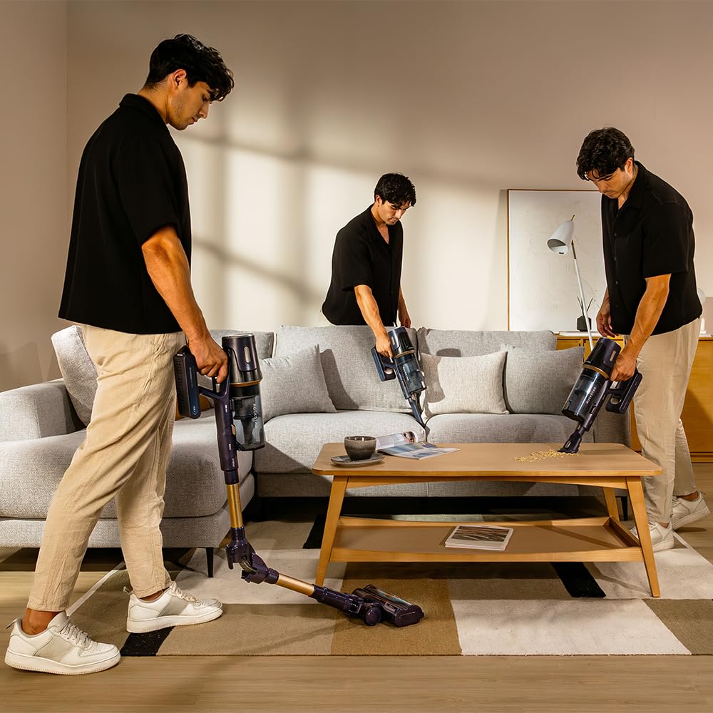 Cecotec Kabelloser Staubsauger BLDC Conga Rockstar RS70 Pet Flex, 500 W, Saugleistung 150 AW, Auto-Modus, Tierbürste und Flexibler Schlauch, Akku 33,6 V, reinigt 140 m² im Eco-Modus