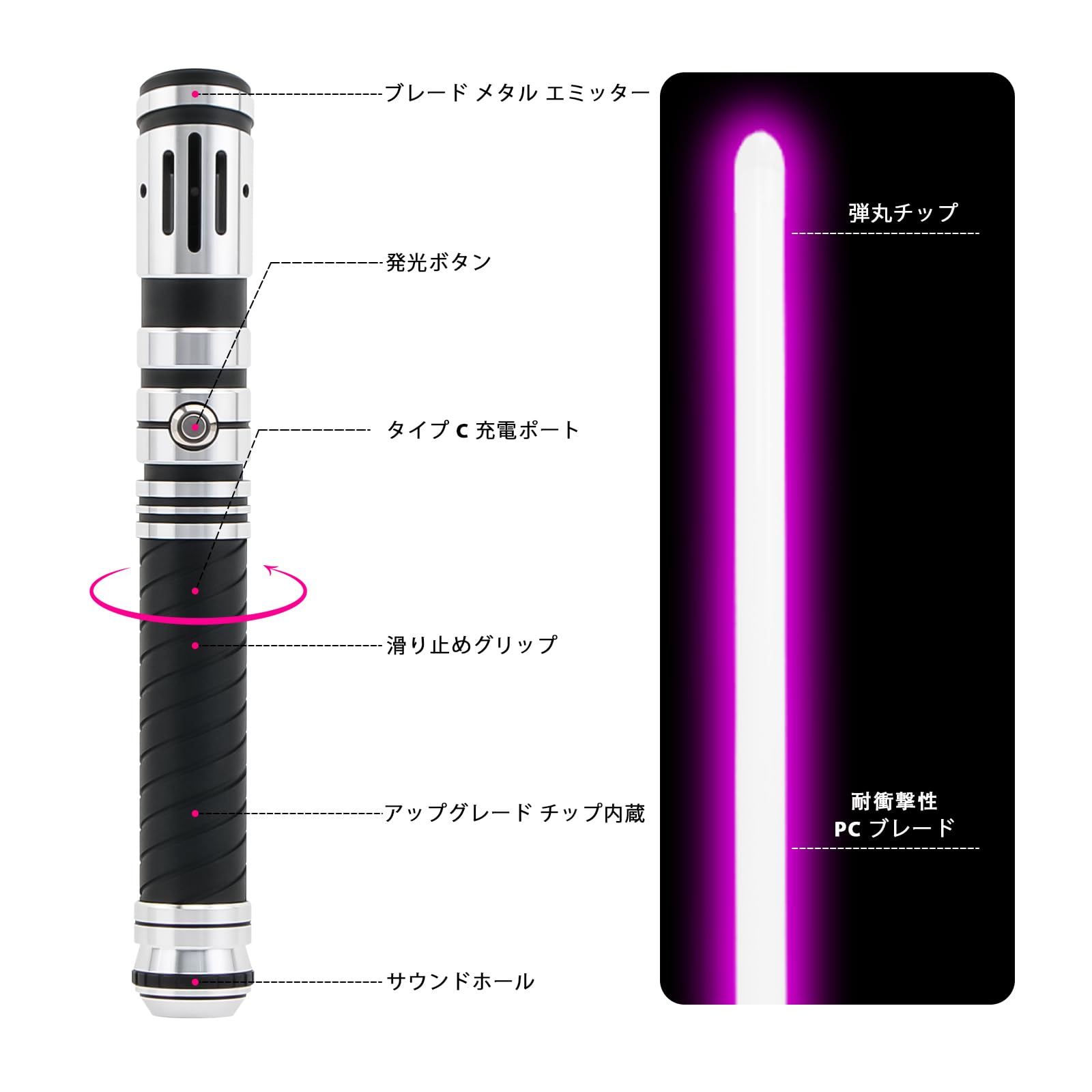 Amazon.co.jp: YDD プロライトセーバー、12 RGBカラー16 FX