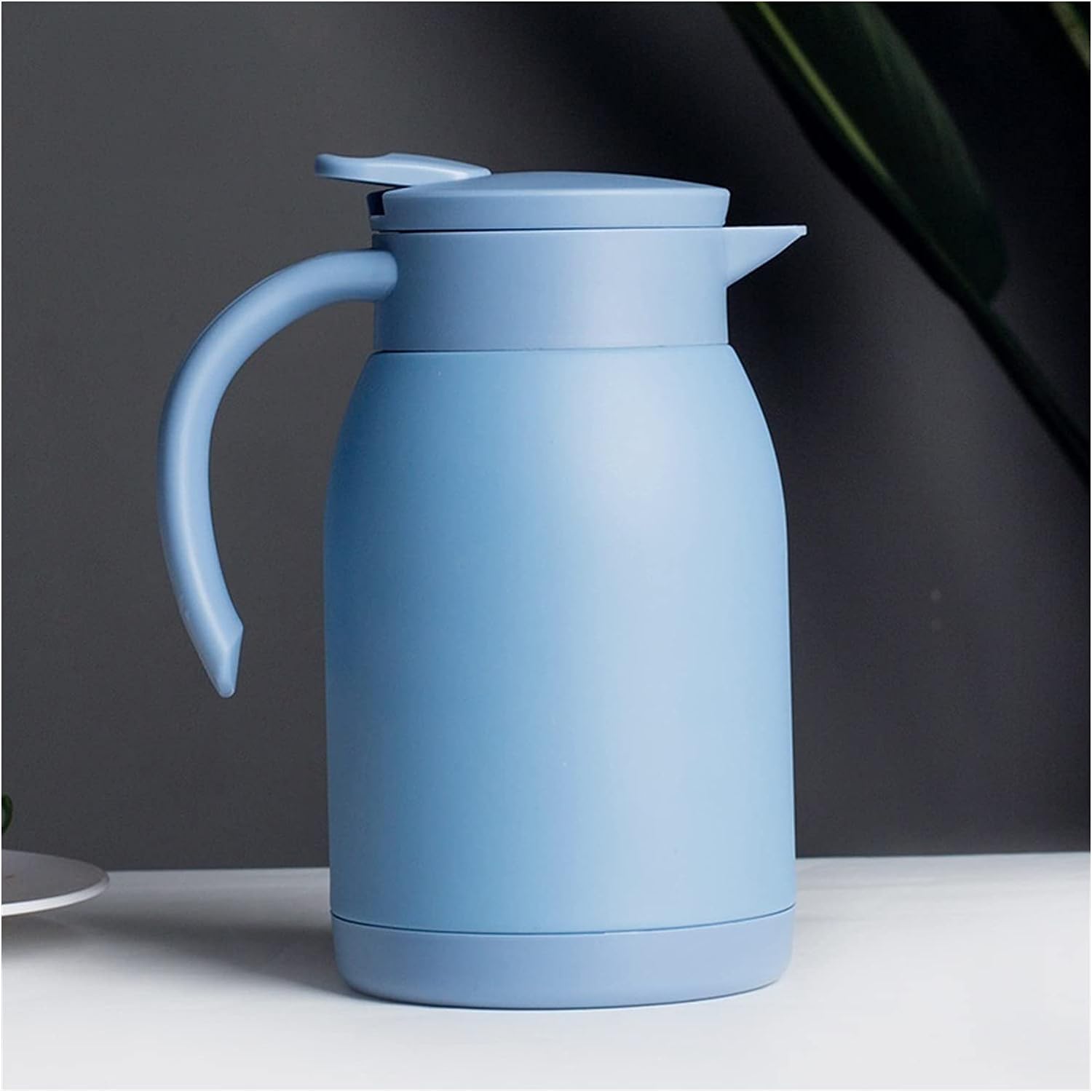 Keep Warm Coffee Pot Insulation Pot Household Stainless Steel Bottle Tea Kettle Thermal Coffee Carafe 900ml Insulation Pot(Blue)
