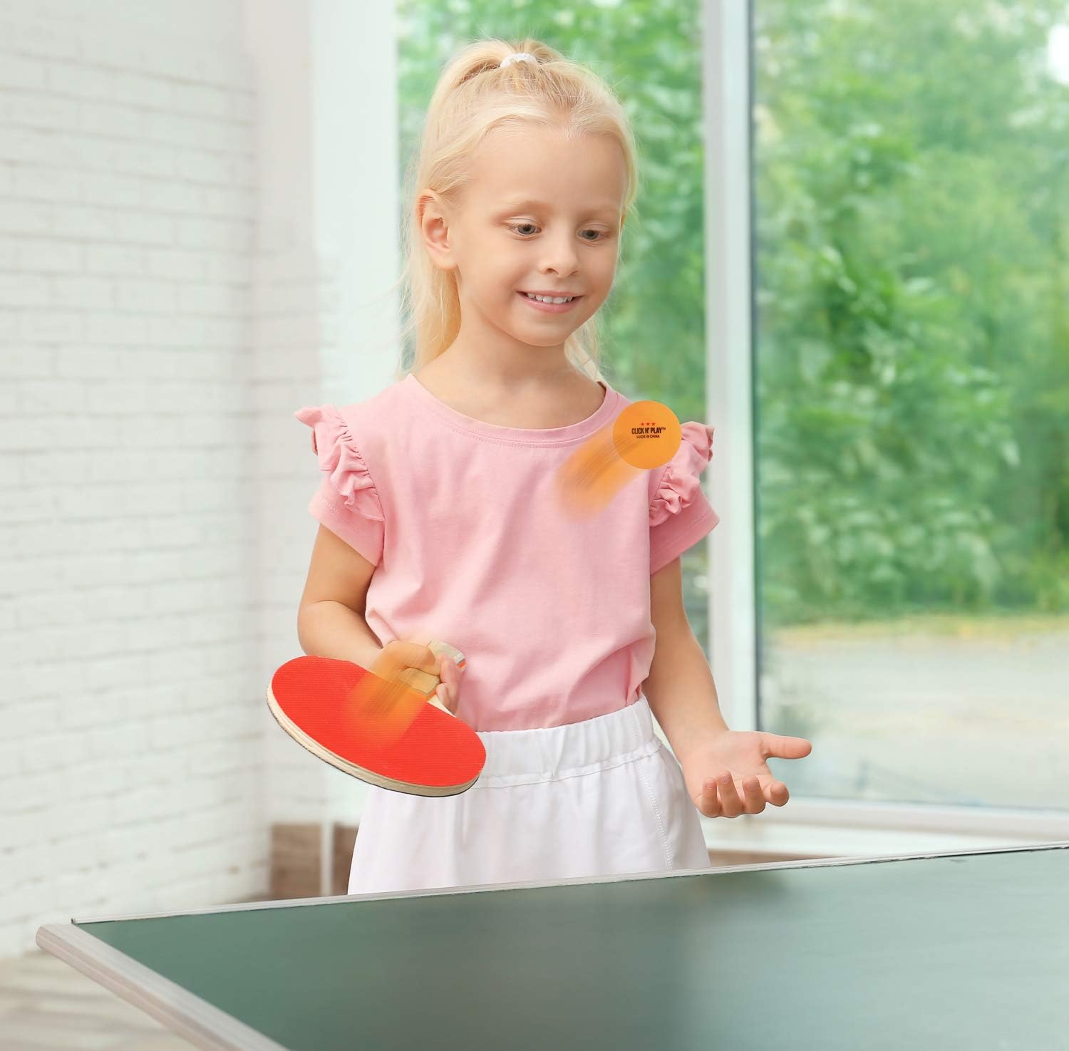 Click N' Play Ping Pong Balls 3-Star Premium Advanced Training Tournament Grade Table Tennis Balls Orange (Pack of 50) : Sports & Outdoors