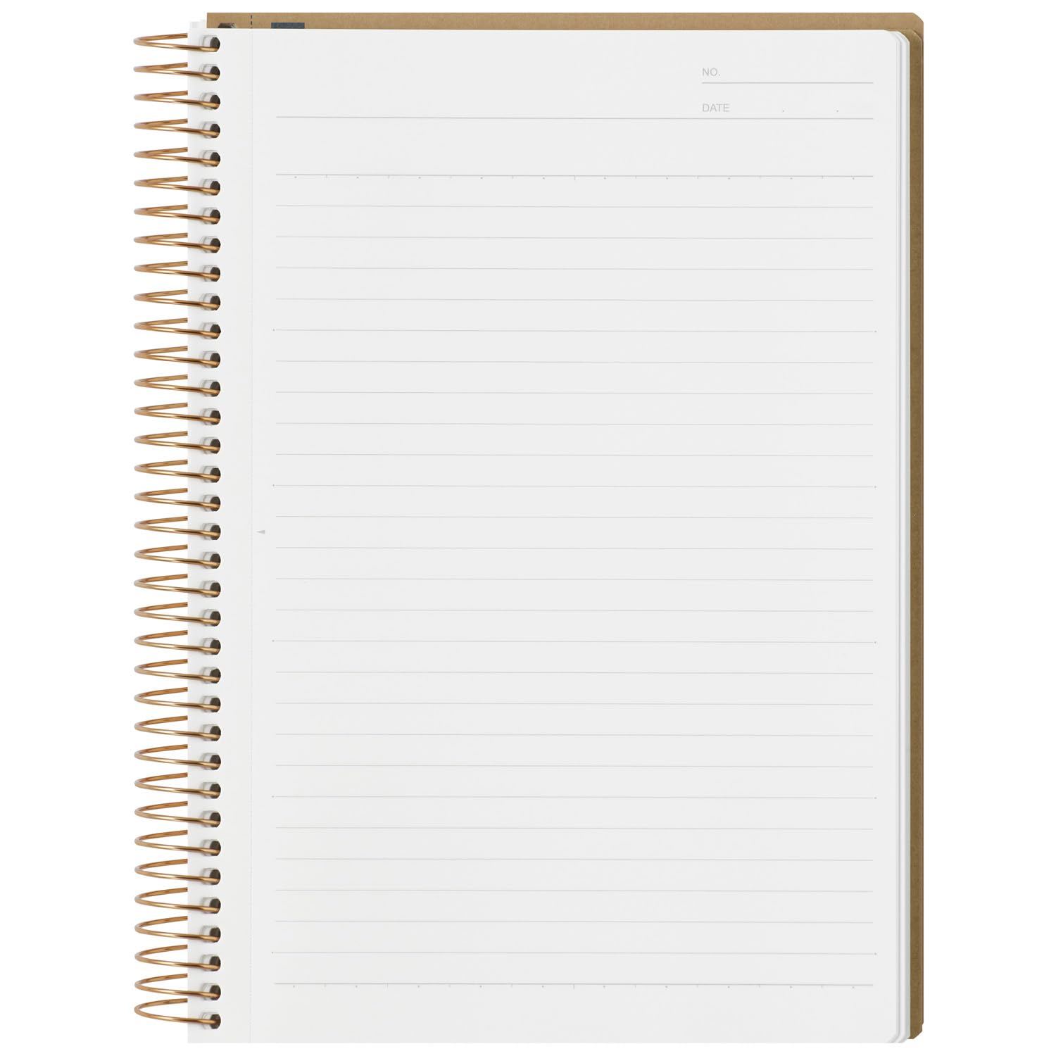 Maruman Spiralnotiz Basic (N237OHFS), 14,8 x 21,2 cm (A5), 6,5 mm, 26-liniert, 150 Blatt