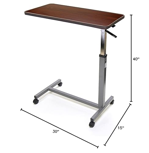Miniatura 5 de Hospital Overbedover cama parte superior Table de inclinaciónComputer Bandeja