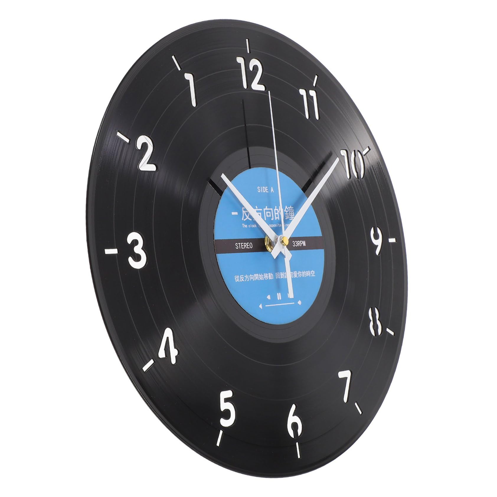 Horloge murale silencieuse HEMOTON ronde à suspendre facilement
