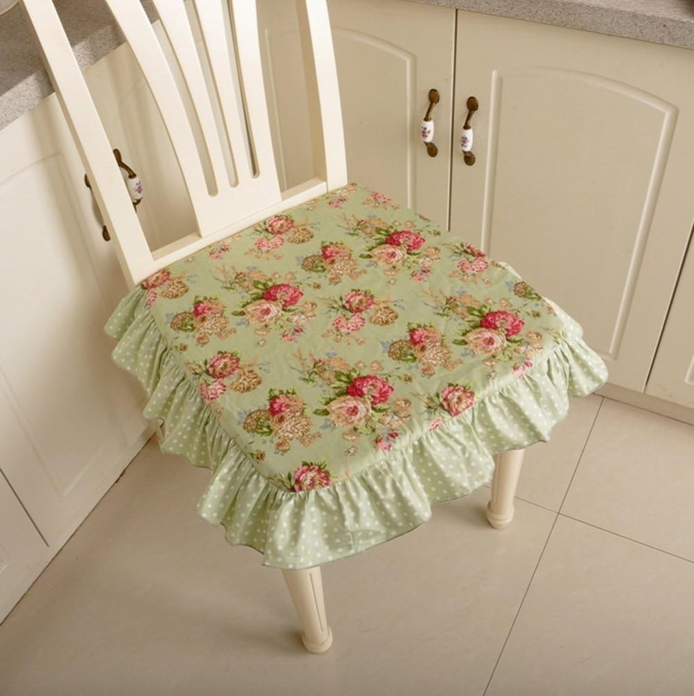 Pastoral fabric cotton cushions/ core square cushion/ removable dining chair cushion-E 42x42cm(17x17inch)