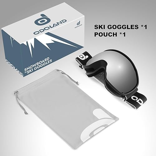 Miniatura 6 de Odoland Gafas de esquí  Antivaho OTG protección UV gafas de nieve y snowboard para hombres, mujeres, adultos, jóvenes, esquí, snowboard