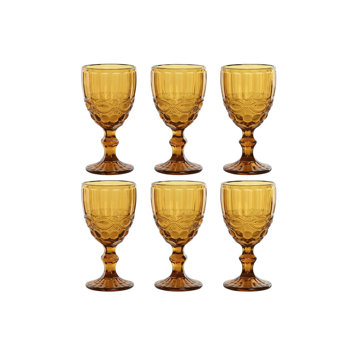 Set de Copas Ambar Cristal 325 ml (6 Unidades)