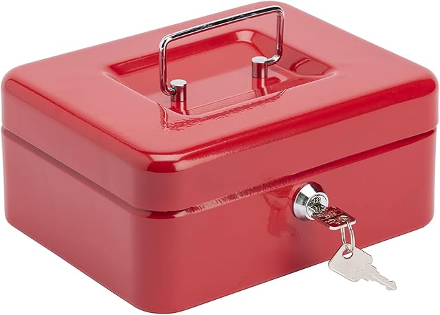 Burg Wachter CB02R Money 5020 Cash Box - Red, 8 Inch