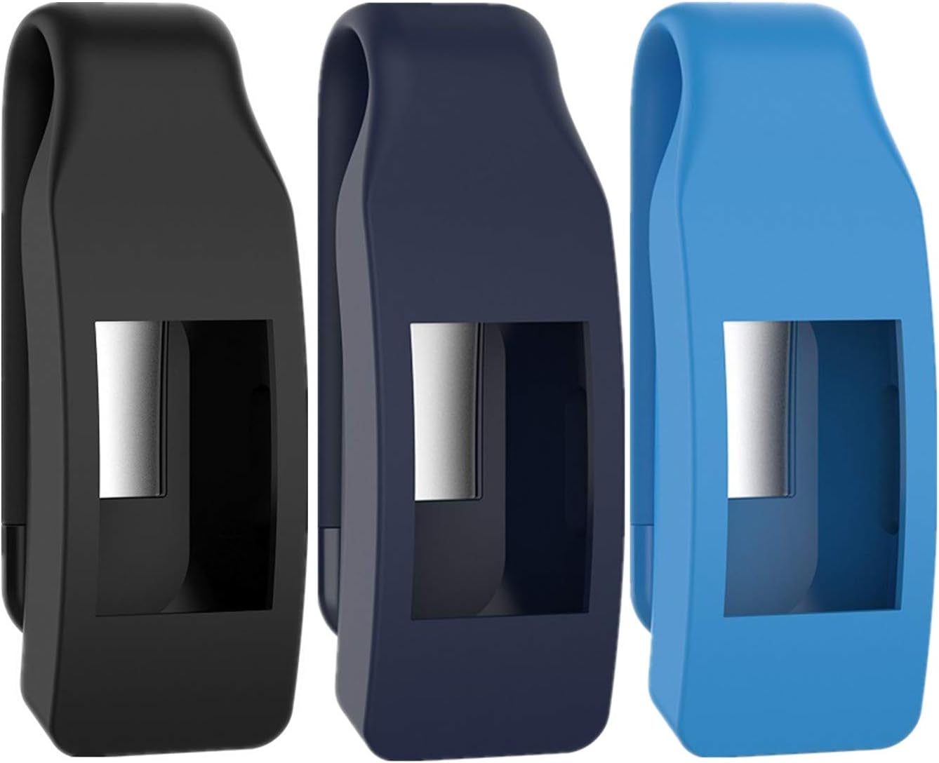 Muovrto Clip for Fitbit Ace 2,Replacement Accessory for Fitbit Inspire/Inspire HR (Black/Blue/Teal)
