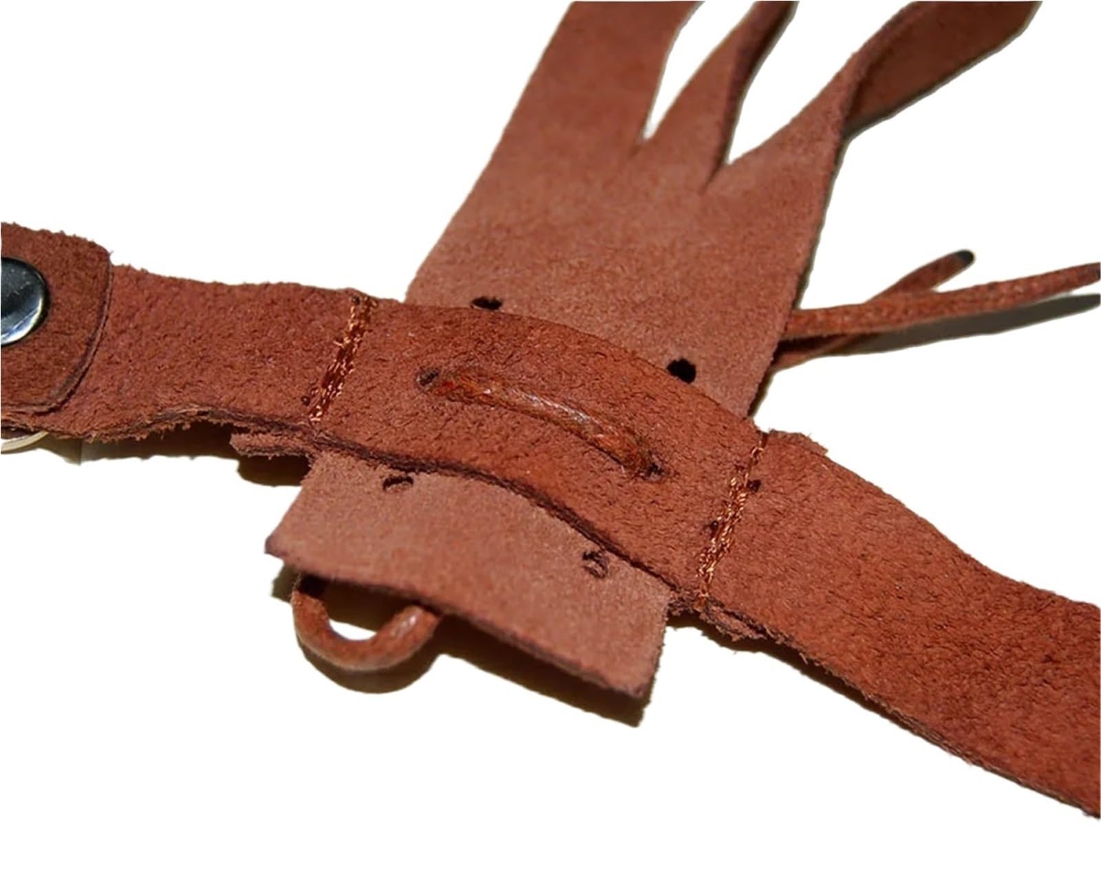 Armschutz Bogenschießen Wildleder Leder Fingerschutz Armschutz Bogenschießen Schießübungen Bogen Pfeil Sport Braun Schutzhandschuh Echtes Rindsleder 3 Finger