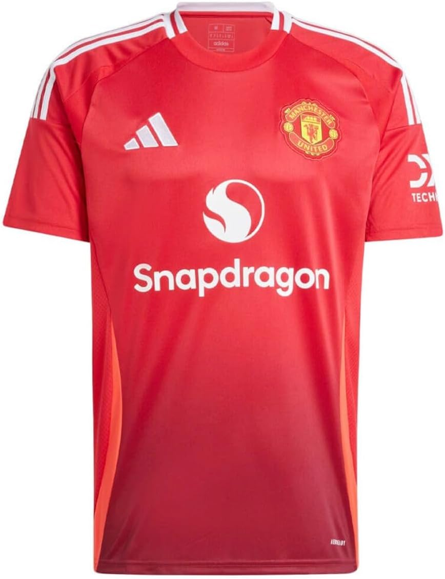 adidas red manchester united fc jersey