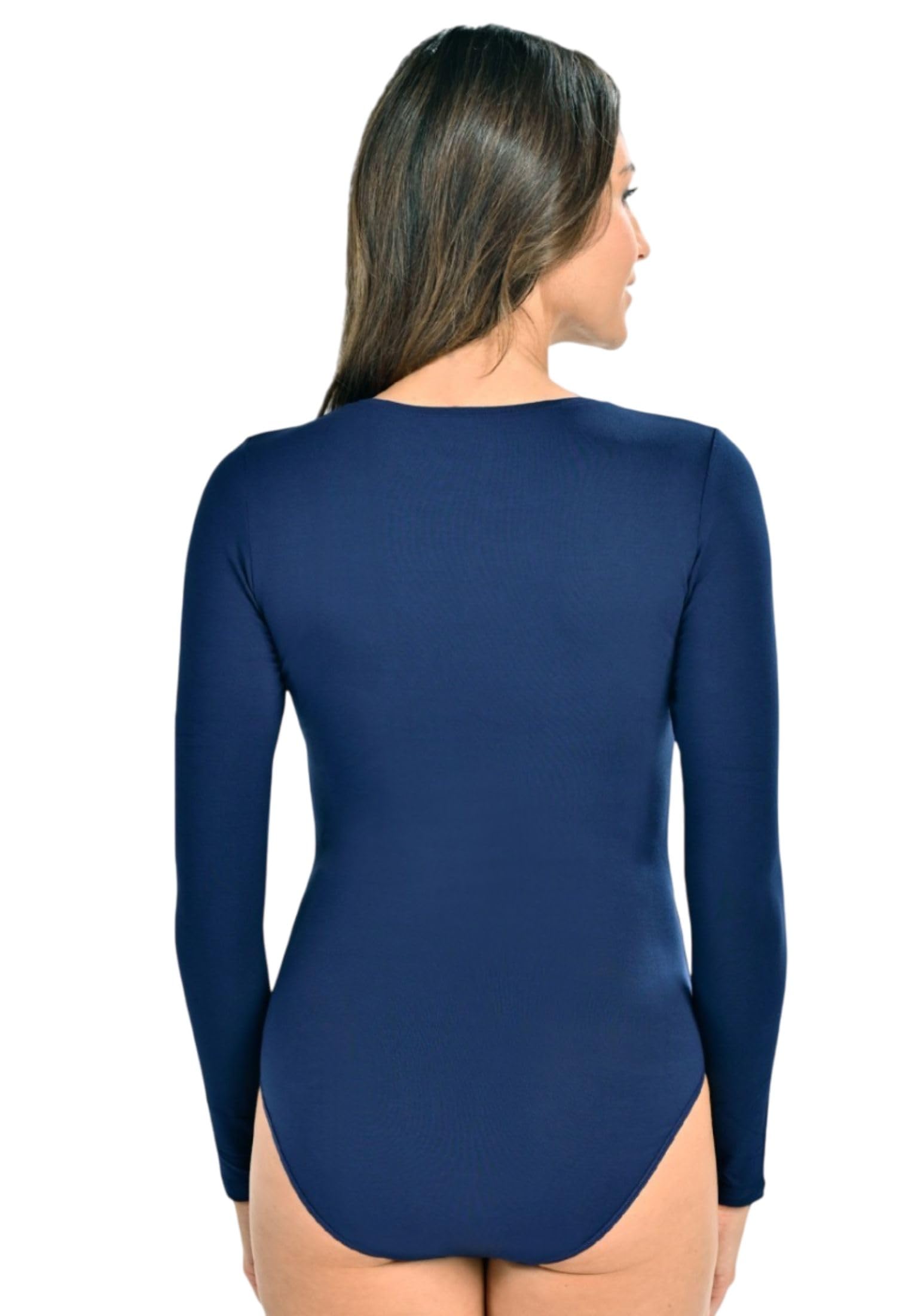 Teyli Body Femme Manche Longue Bodysuit Élégant et Confortable pour Femme Coupe Flatteuse et Polyvalente pour Toutes Occasions.