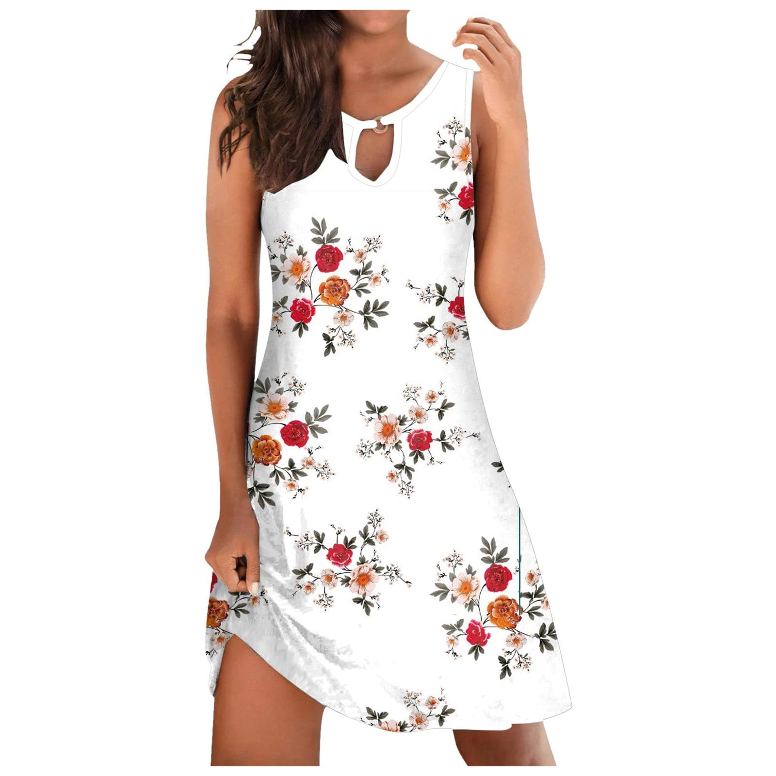 Robe de plage à rayures dos nu fluide pour sublimer votre silhouette d'été - 5