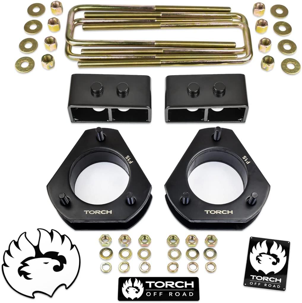 TORCH 3" Leveling Lift Kit For 2004-2014 Ford F150 F-150 4WD 2WD 2" Rear Tapered Blocks