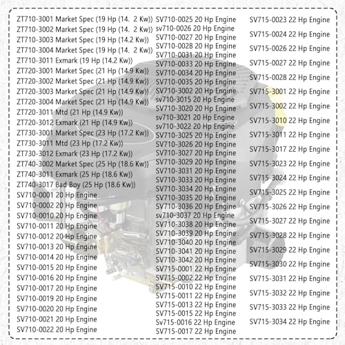 Image of 2PCS Valve Cover Gaskets Compatible with Kohler 7000, Car Accessories Automotive Replacement Valve Cover Gasket Sets for The 7000 Model Engines with Stamped Steel Valve Covers