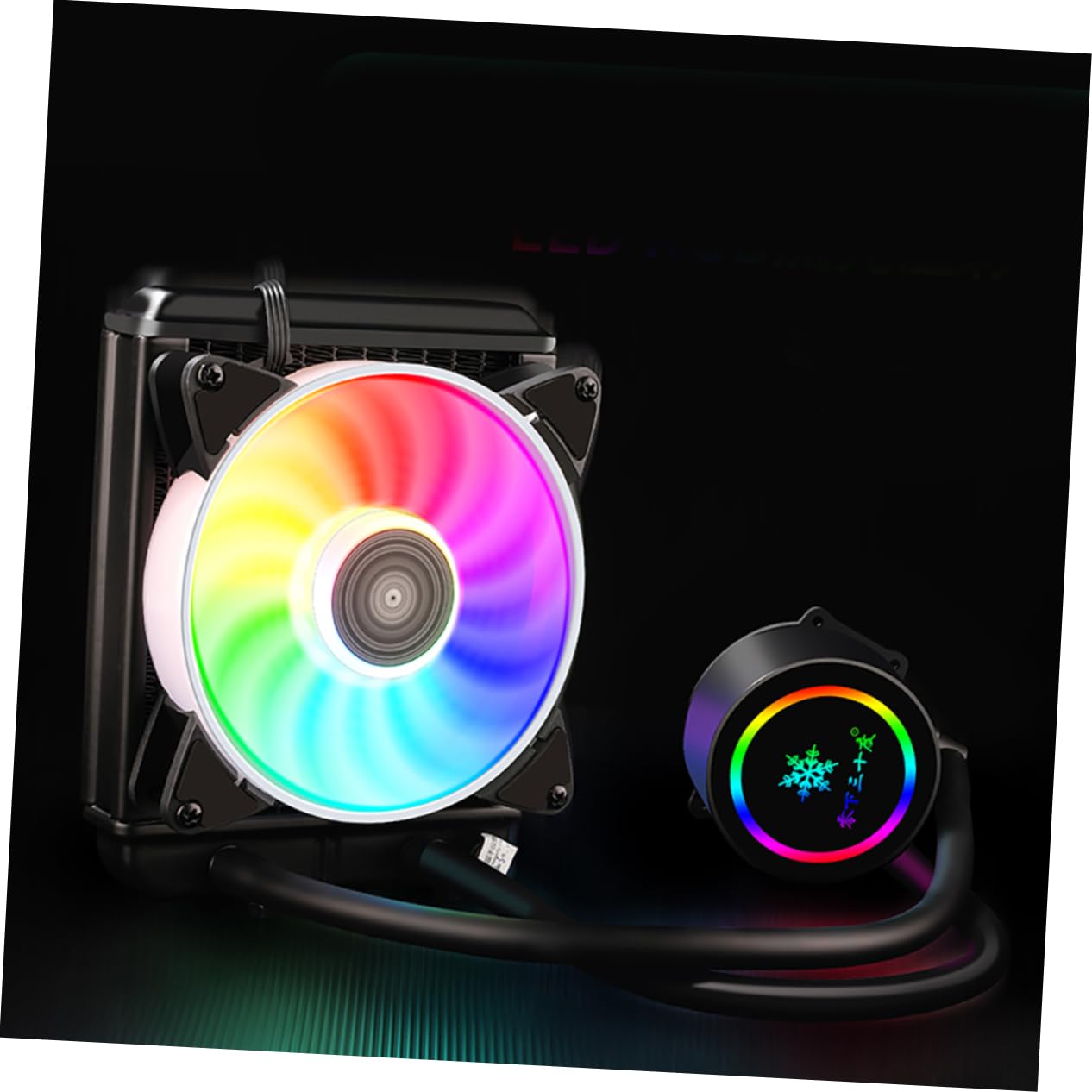Enfriador Líquido para CPU Profesional Radiador Compacto con Disipador de Agua Aislante Congelante Fácil Instalación para PC Gaming y Escritorio