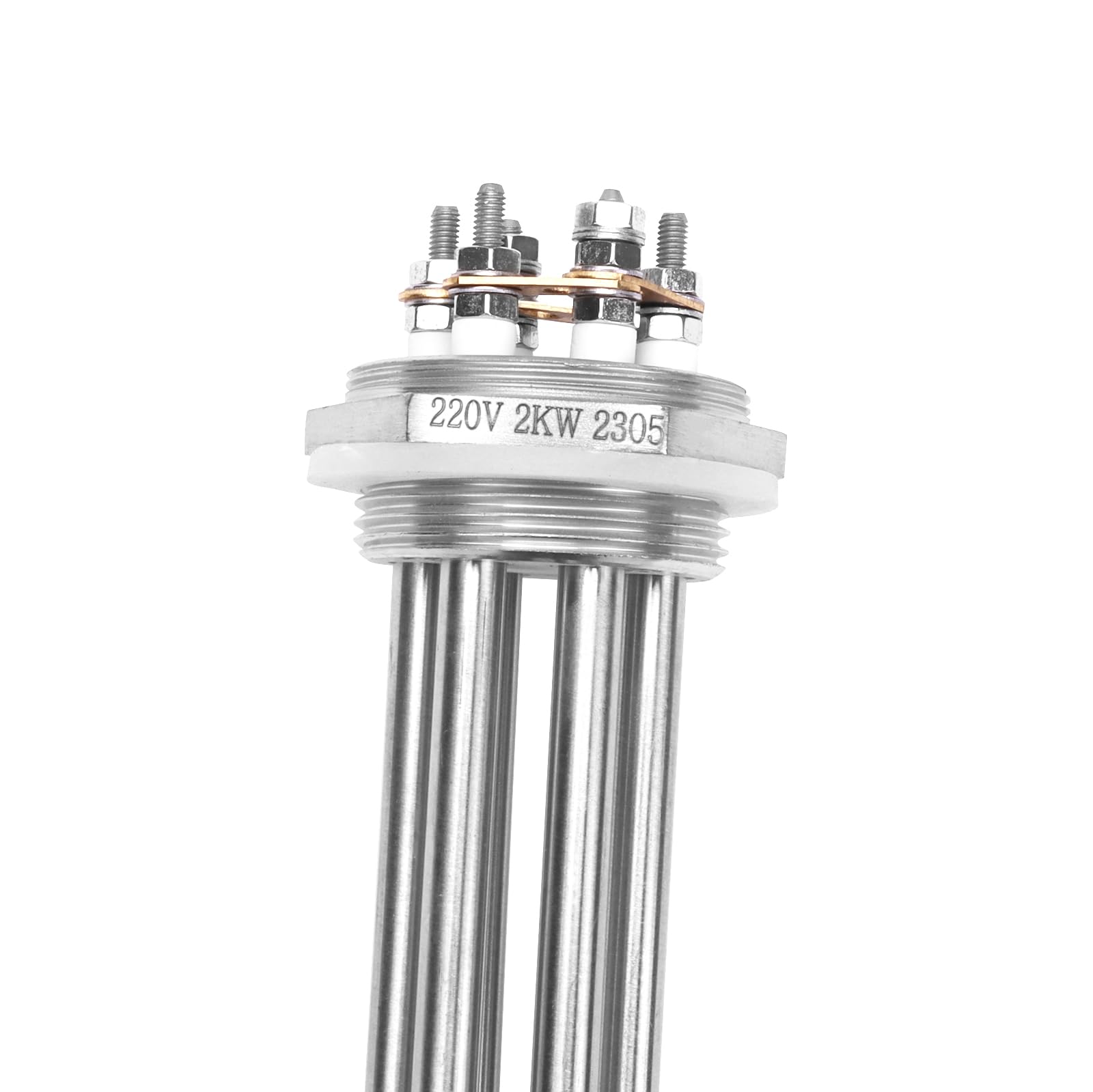 DERNORD 220V 2KW 1-1/2 Pollice Elemento Riscaldante 3U Riscaldatore di Acqua BSP Acciaio Inox Flangia Rod Riscaldamento