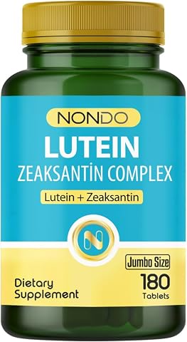 Nondo Lutein Zeaksantin Complex 180 Tablet Jumbo Size (C Vitamini, Çinko, Selenyum, Astaksantin)